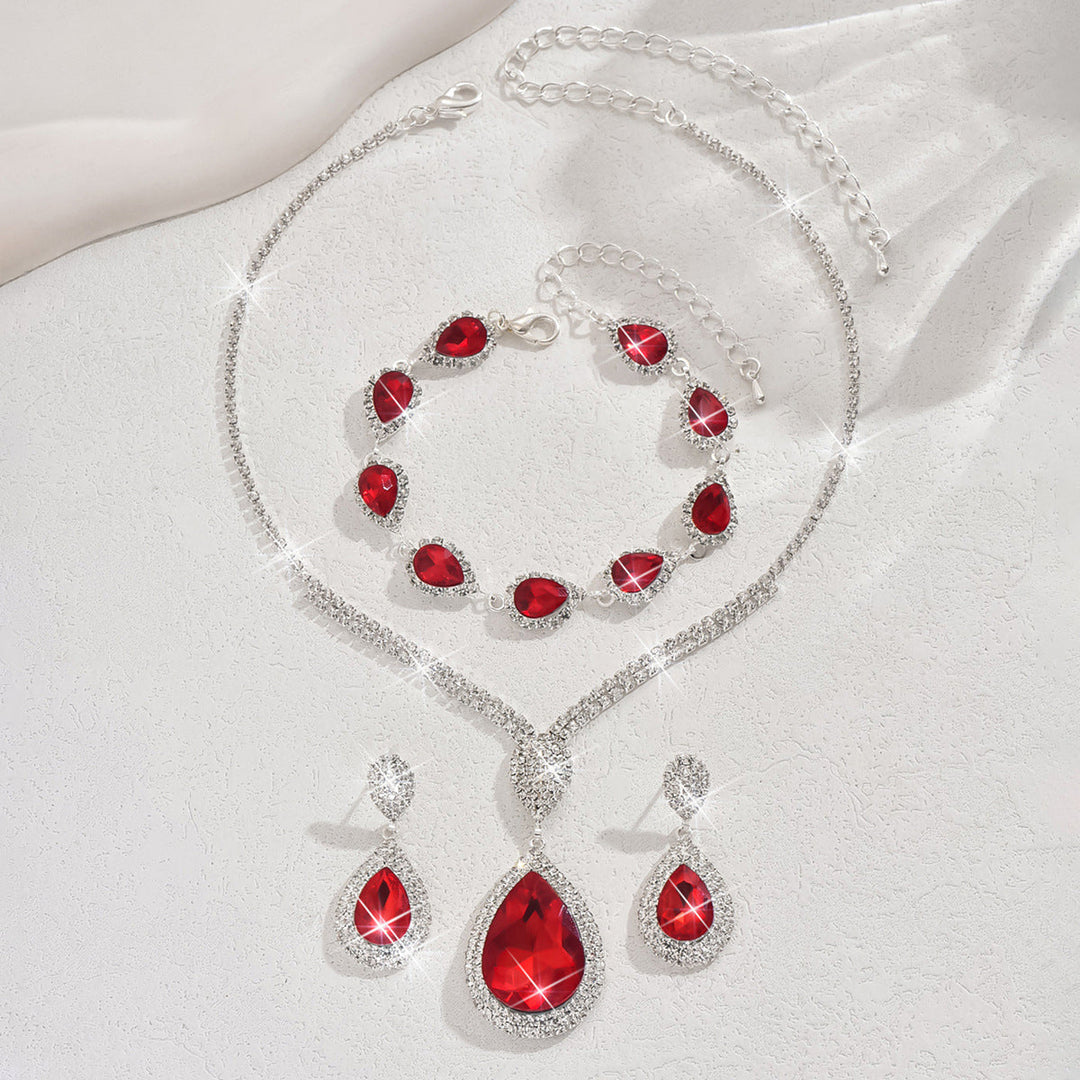 Thalira Bloodwynne Jewellery Set | White Gold