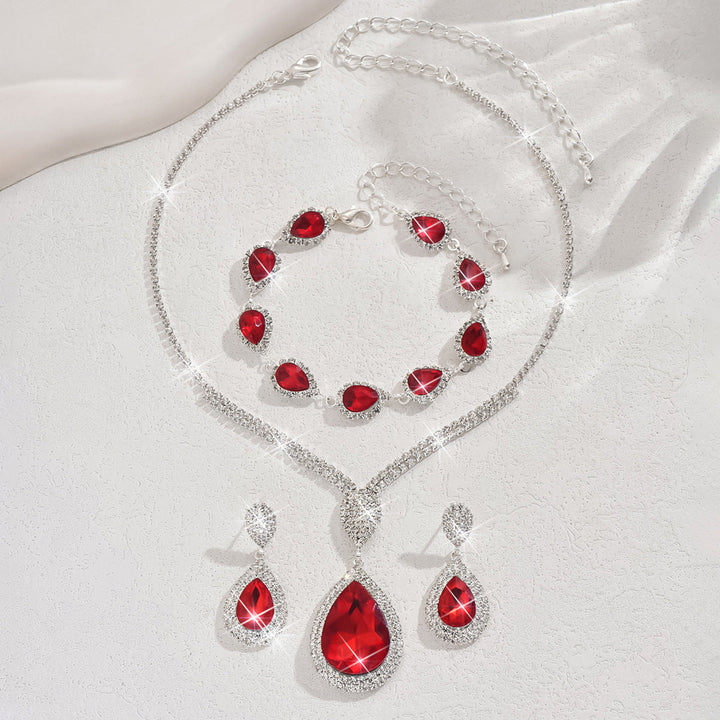 Thalira Bloodwynne Jewellery Set | White Gold