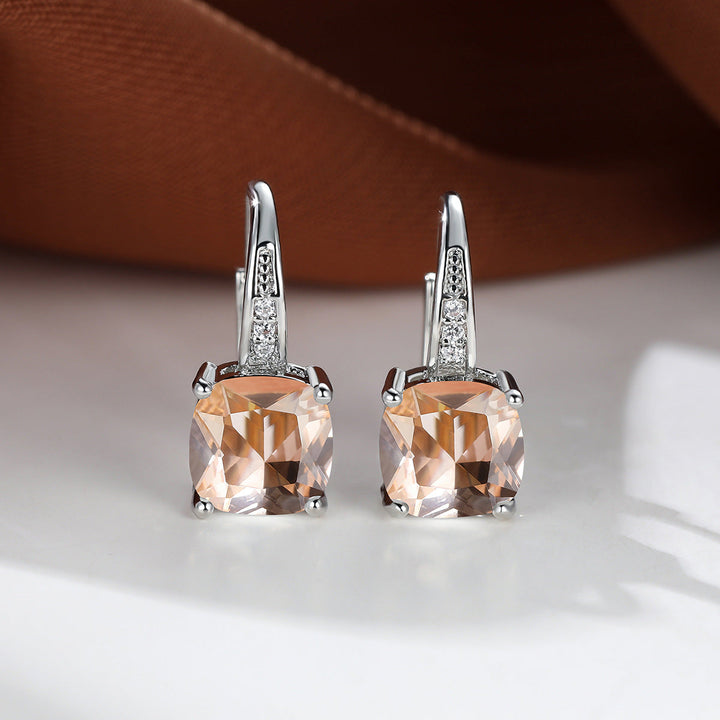 Mystical Stone Hoop Earrings | Gold