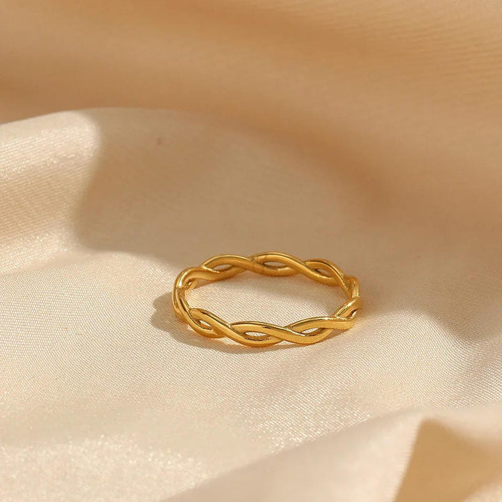 Bague Vintage en Or Tordue