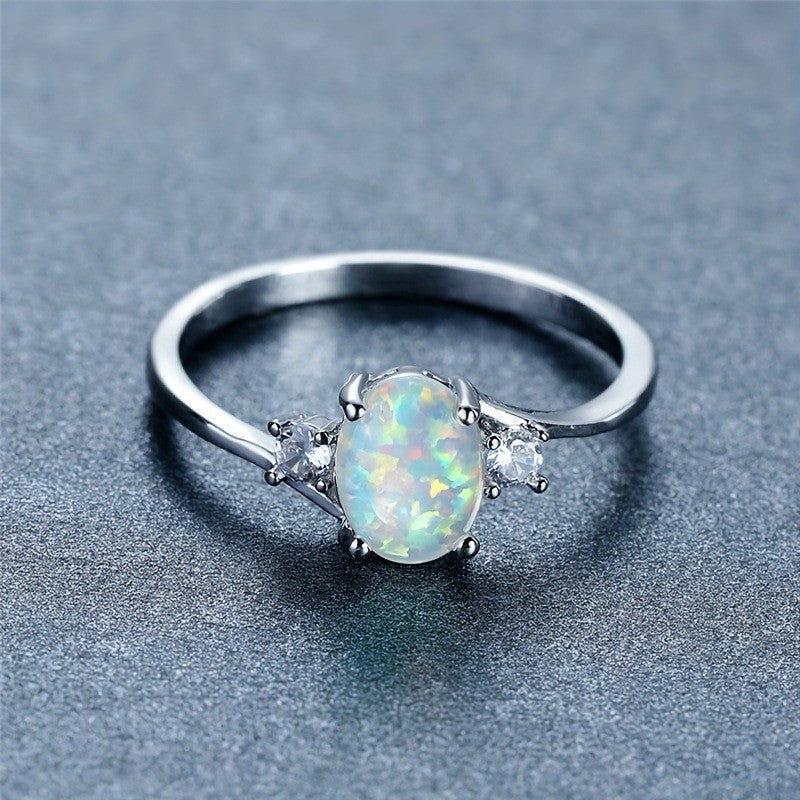 Bague Étreinte de Sérénité en Opale