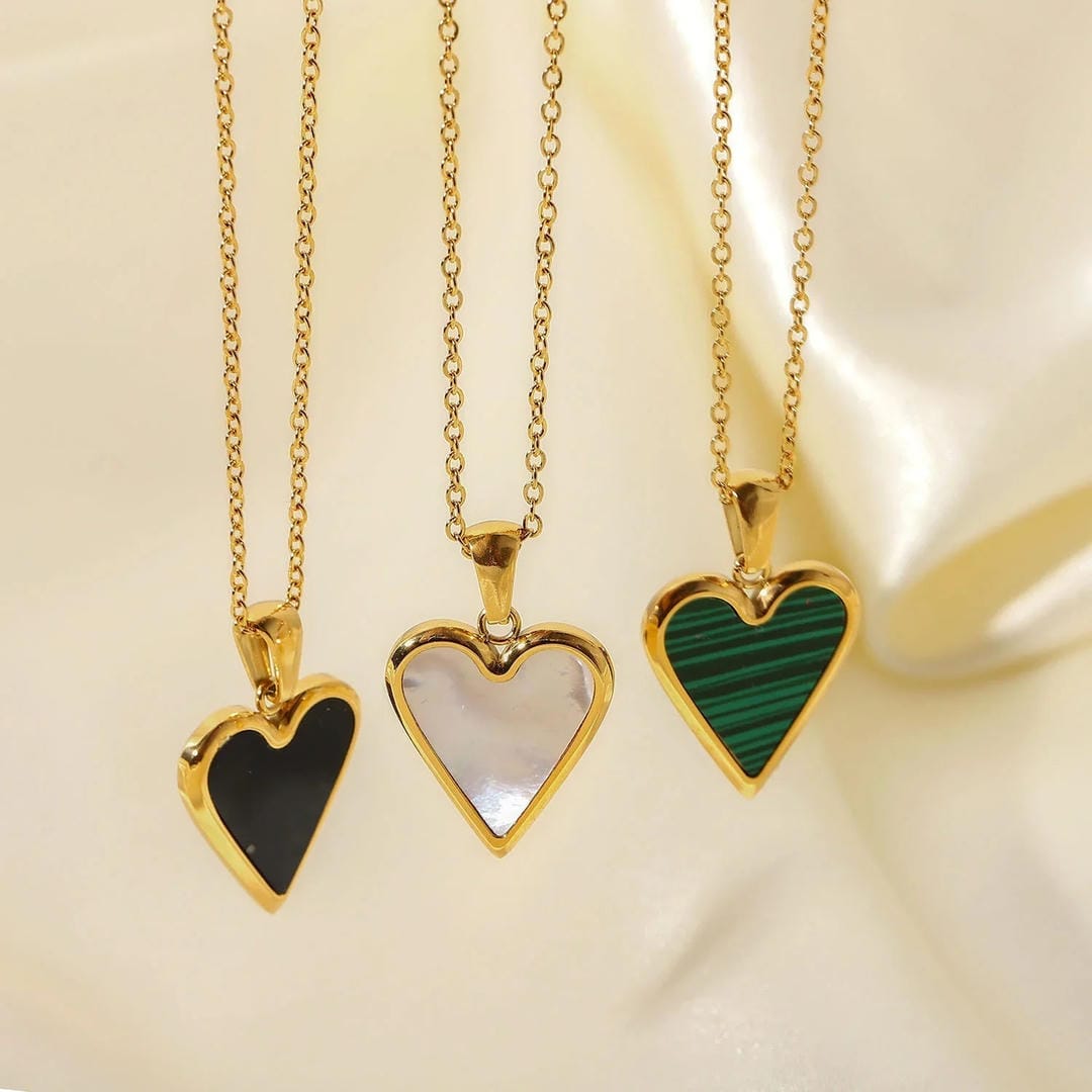 Collier Pendentif Cœur Éclatant