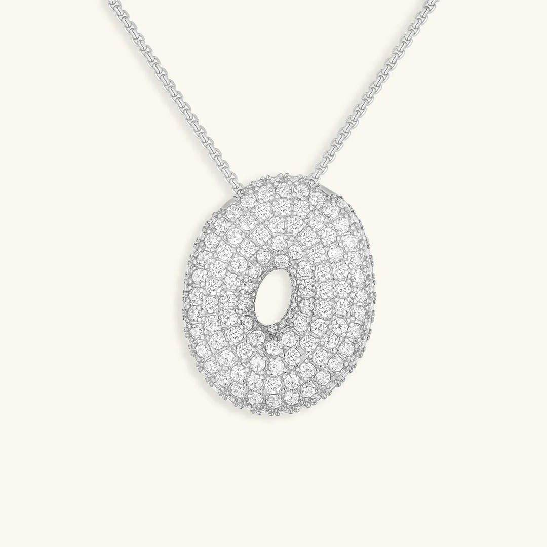 Collier Initial en Cristaux Boules