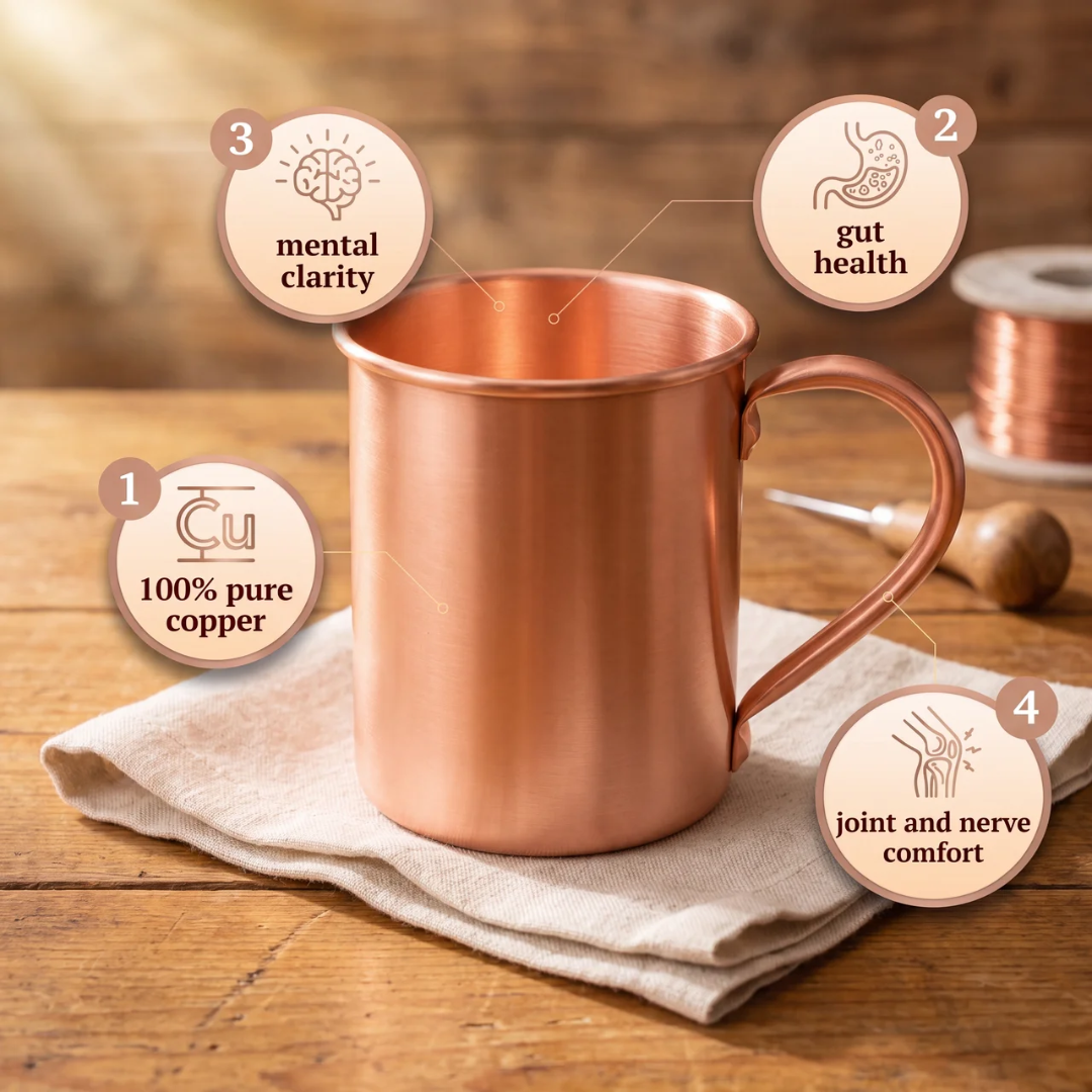 Tasse en cuivre simple 400 ml