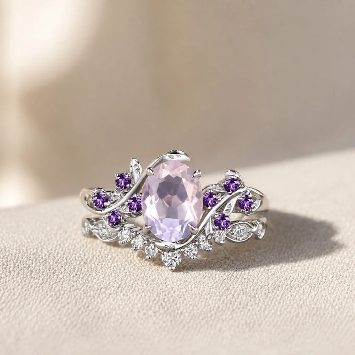 Bague en Argent à Taille Ovale
