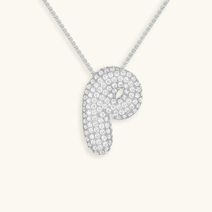 Collier Initial en Cristaux Boules