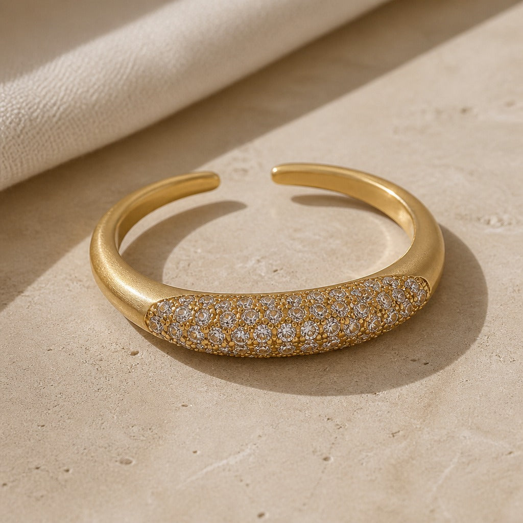 Stackable Marquise Pave Ring