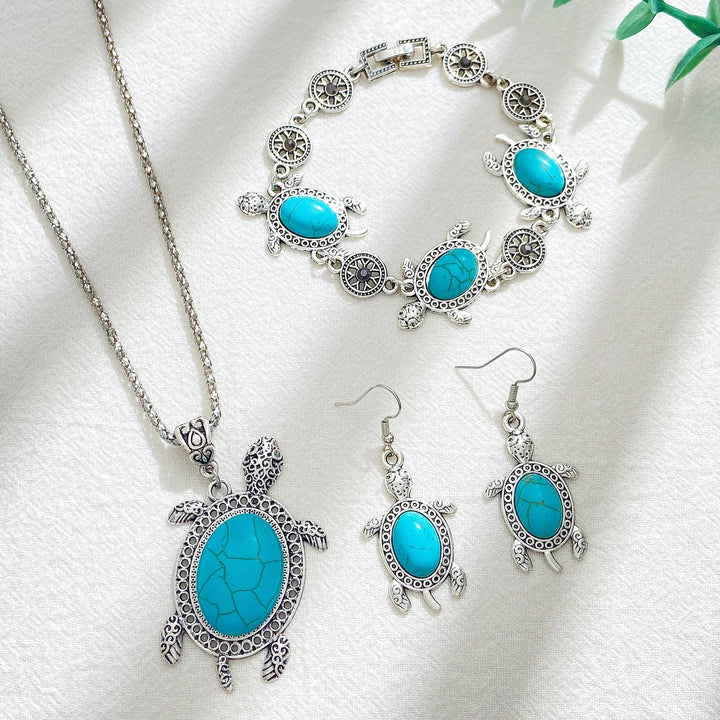 Ensemble de Bijoux en Turquoise Tortue