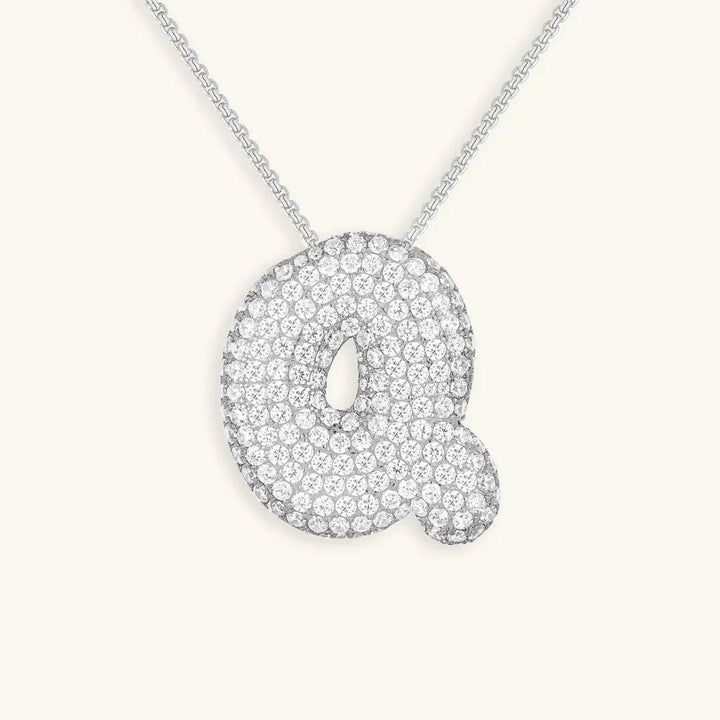 Collier Initial en Cristaux Boules
