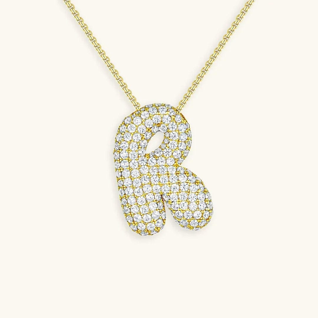 Collier Initial en Cristaux Boules