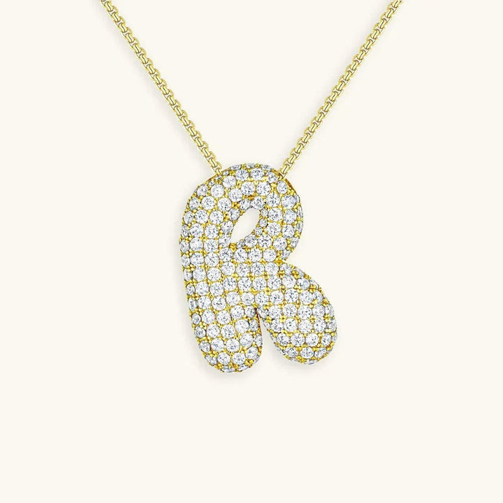 Collier Initial en Cristaux Boules