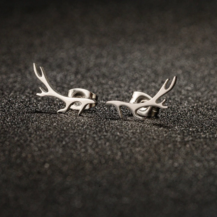 Deer Antler Stud Earrings