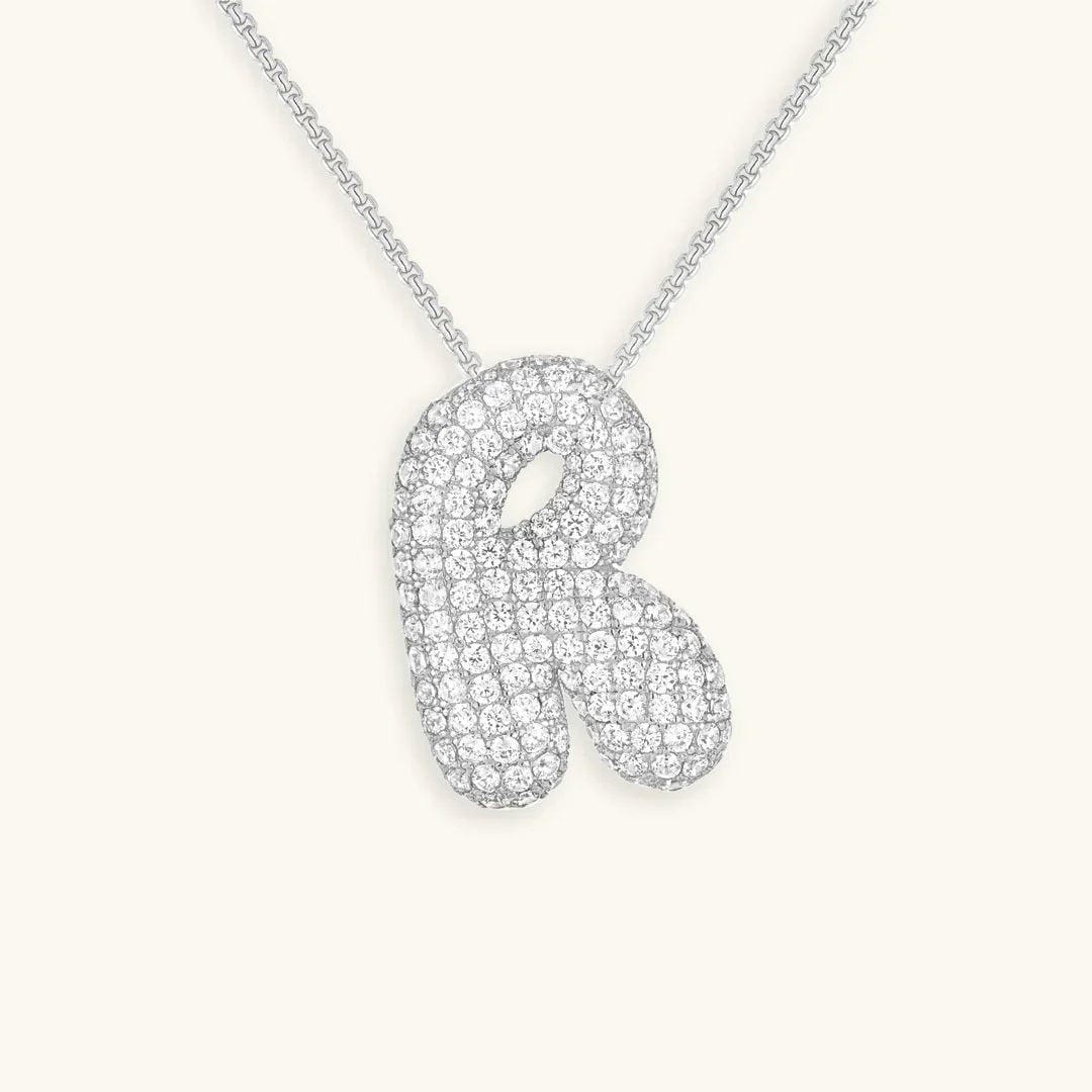 Collier Initial en Cristaux Boules