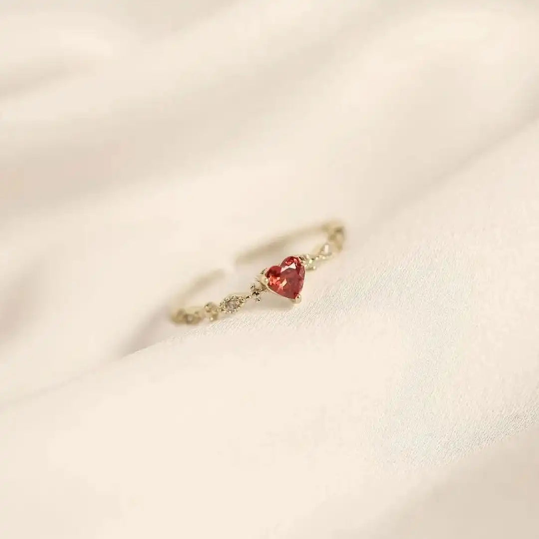 Marquise Heartstone Accent Ring