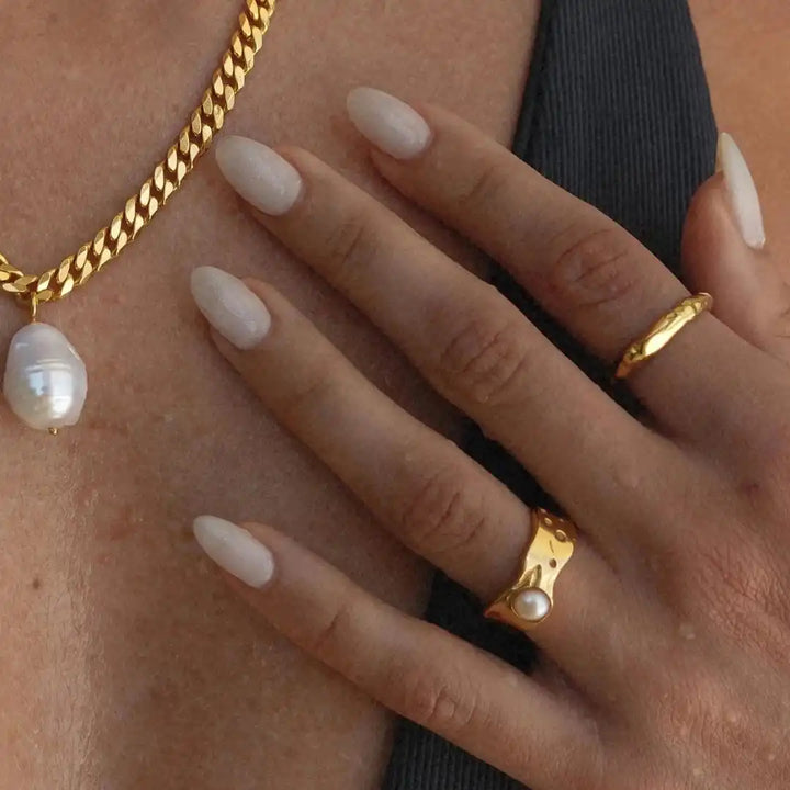 Bague Vintage en Or et Perle
