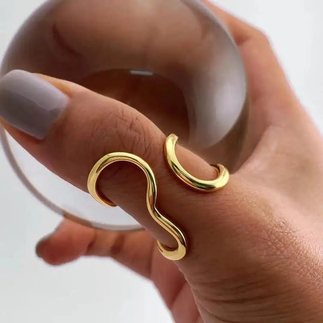 Bague Dorée Ajustable Enchantée