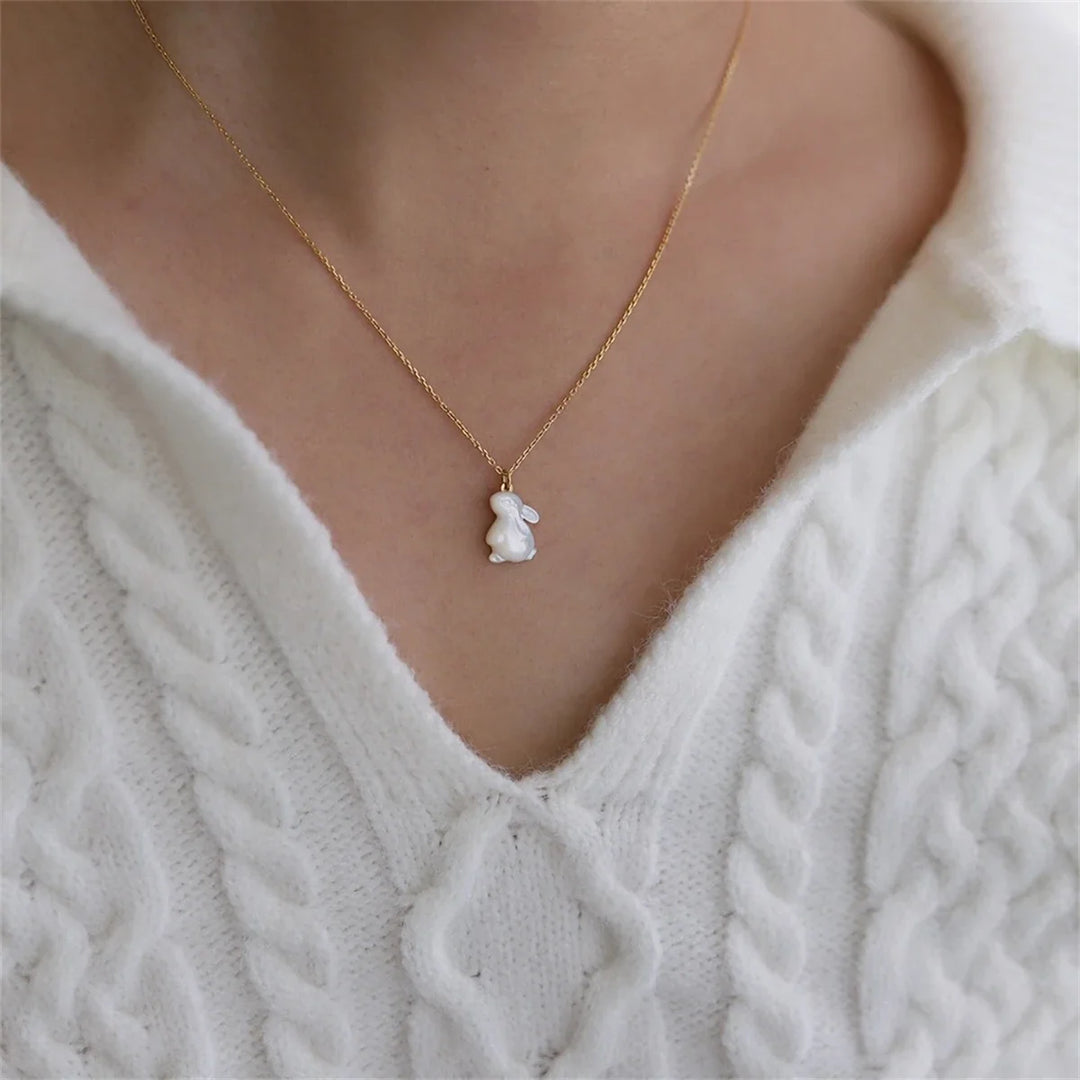 Collier Pendentif Artisanal Lapin