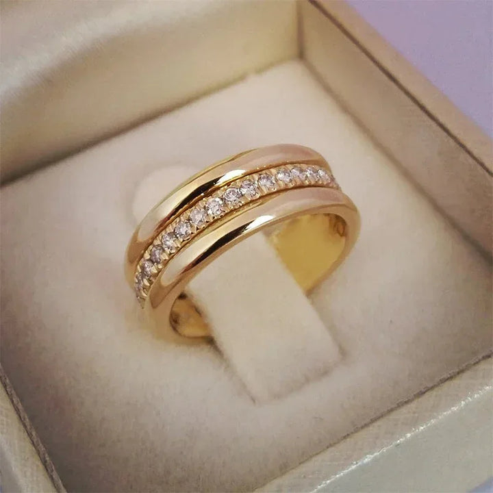 Bague Éthérée en Zirconium Cubique