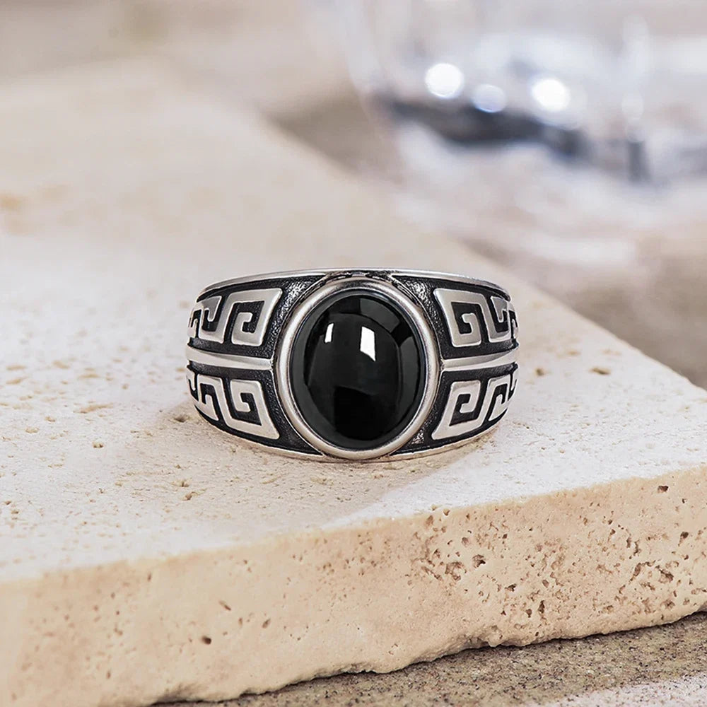 Bague en argent avec œil de tigre