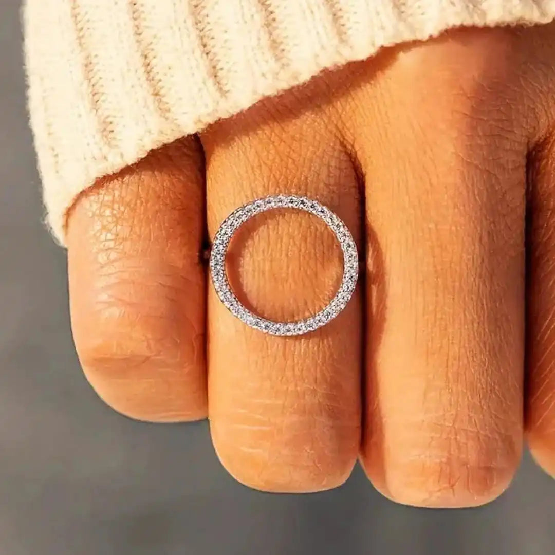 Bague en Zirconium Cubique Rond