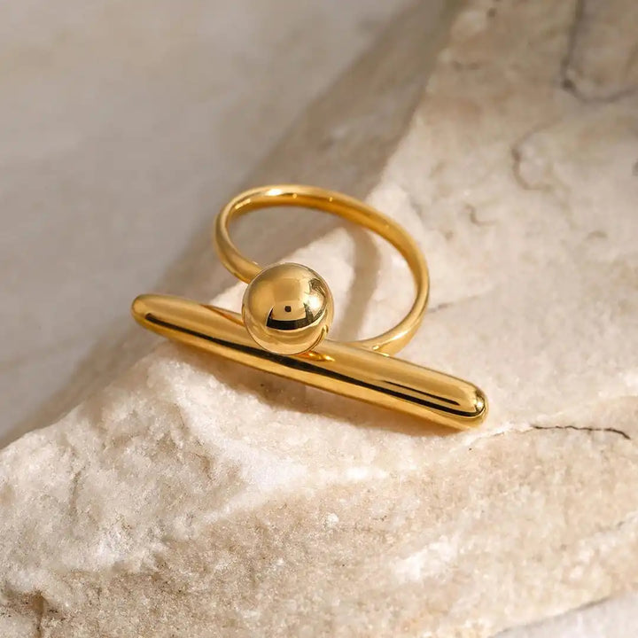 Bague Étoile Ajustable en Or Classique