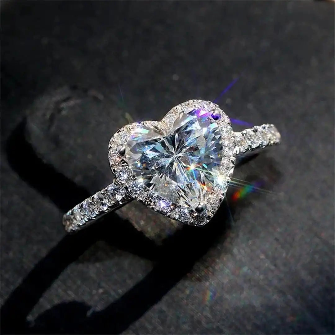 Bague en forme de cœur Fiona