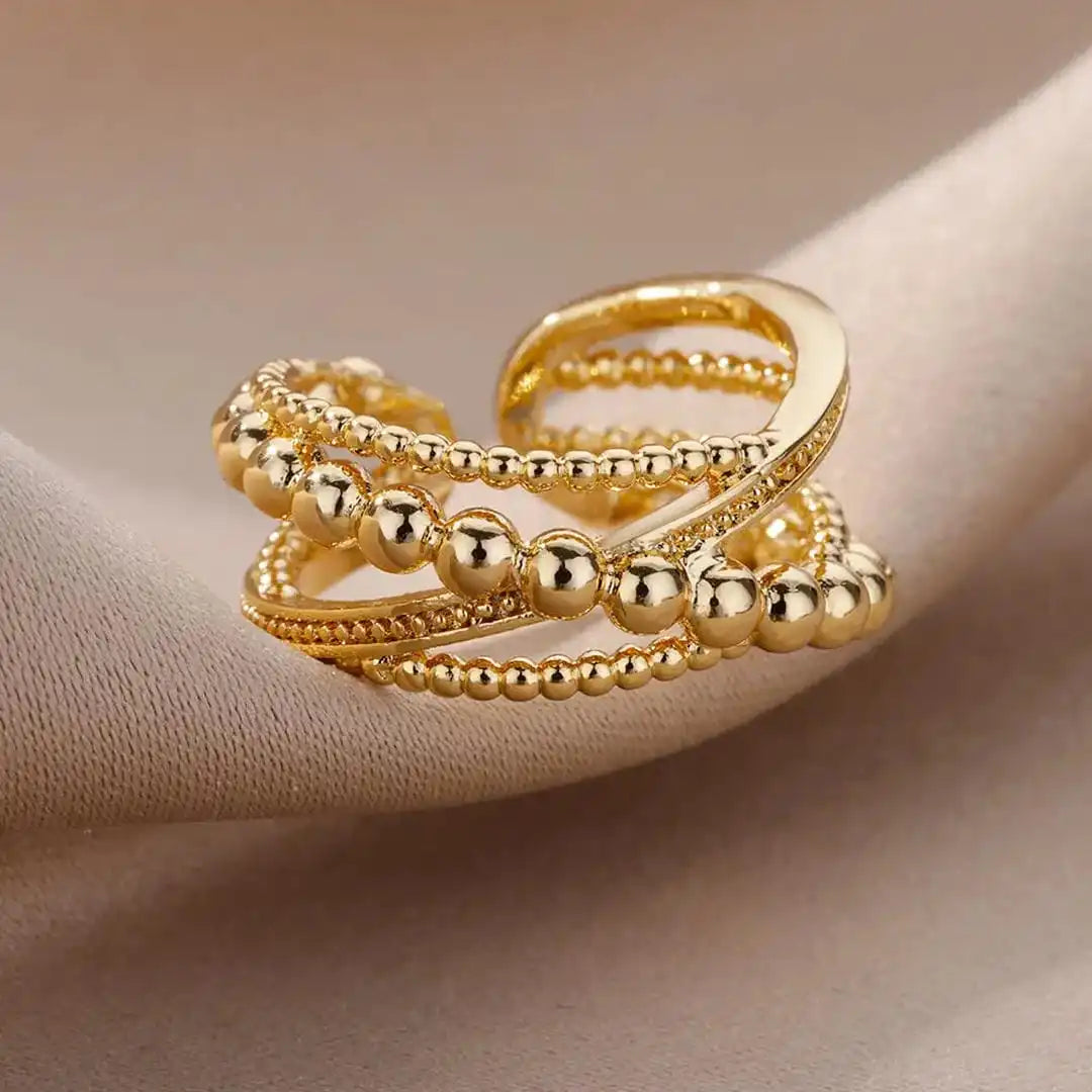 Bague Vintage Ajustable en Torsade