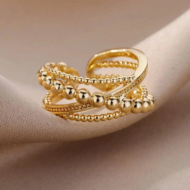 Bague Vintage Ajustable en Torsade