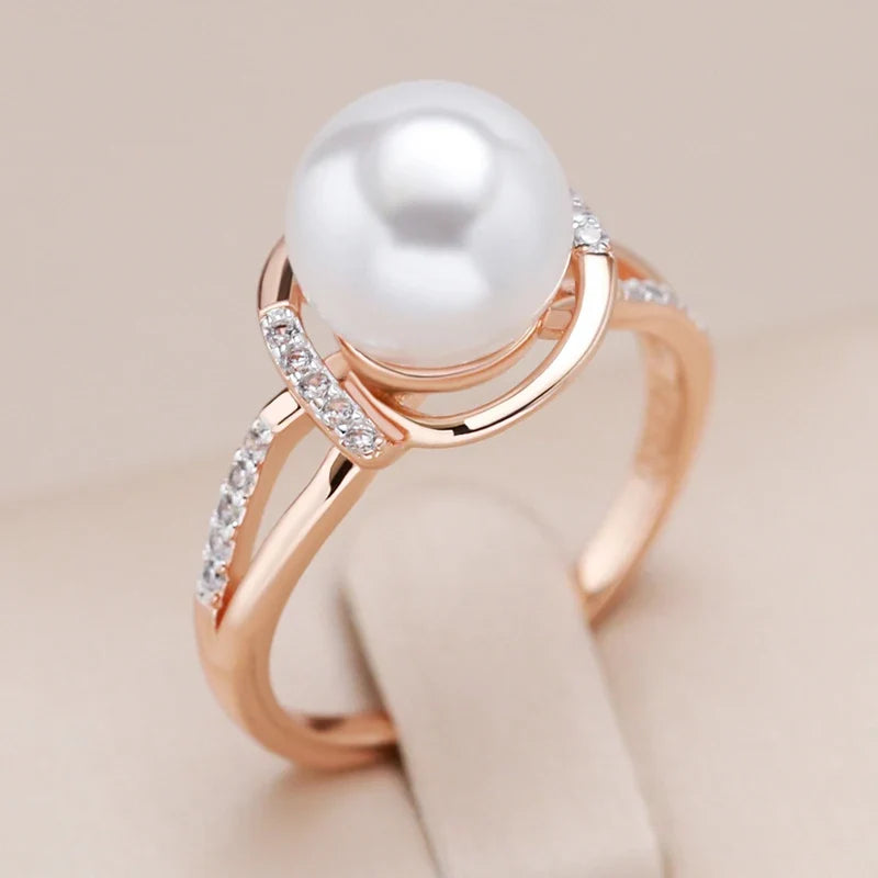 Bague en Perle Brillante