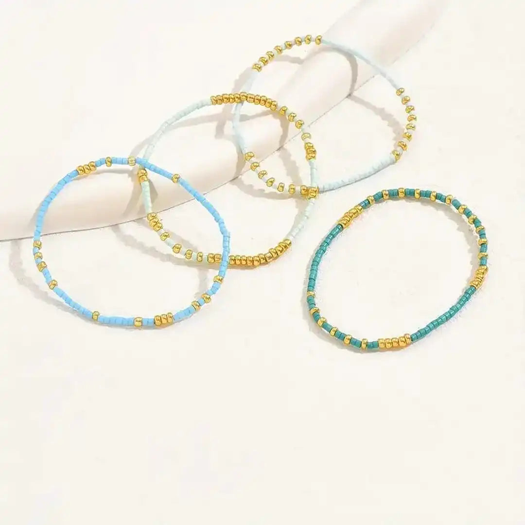 Bracelet Bohémien Chic en Perles Turquoise
