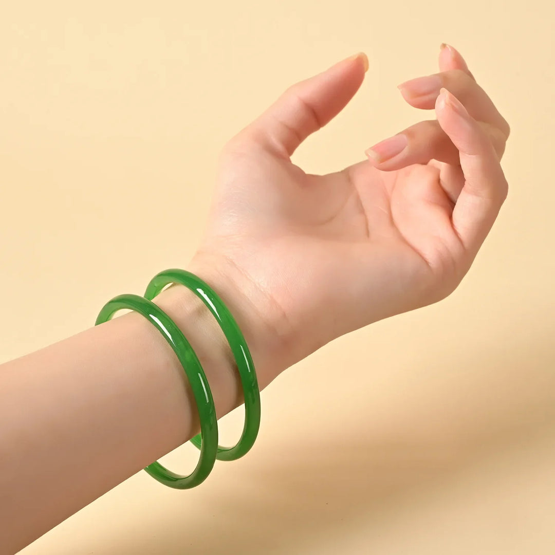 Bracelets Jingle en Verre Poli