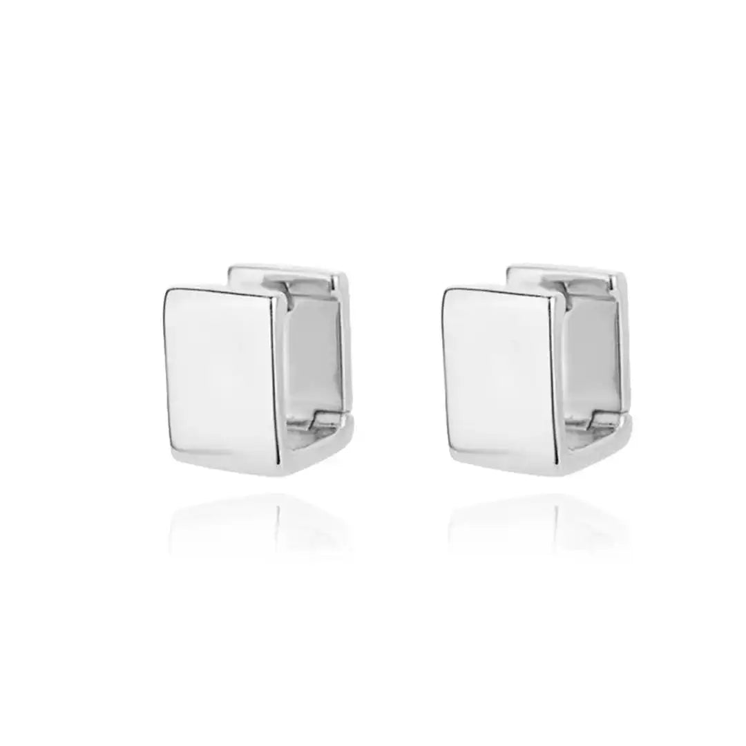 Geometric Square Gold Earrings