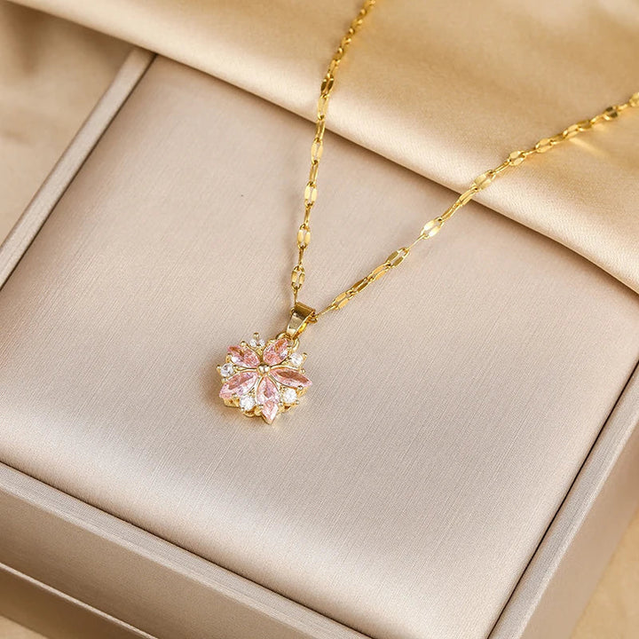 Collier Romantique en Rose Sakura