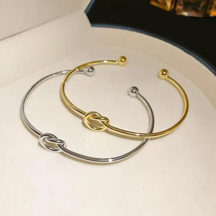 Adjustable Gold Knot Bracelet