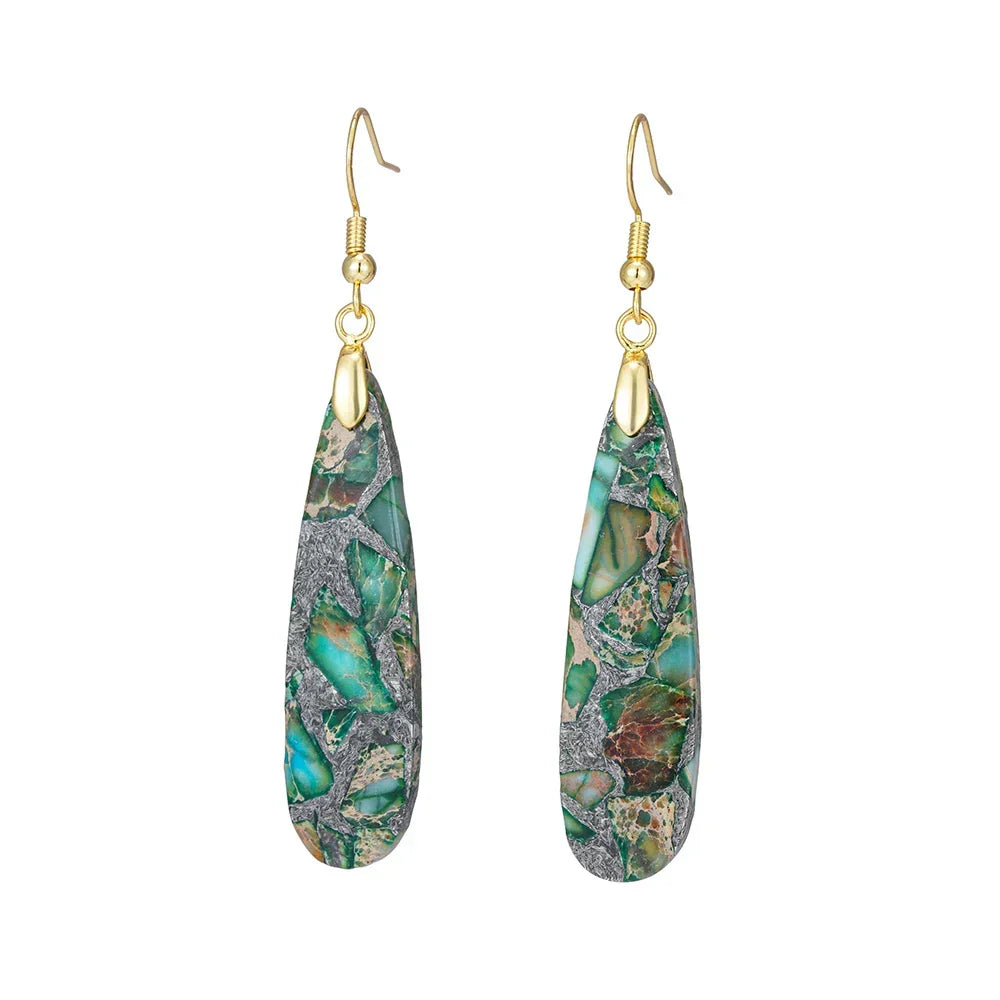 Swirled Soulstone Dangle Earrings