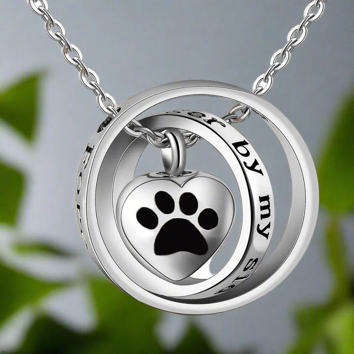 Plus Jamais à Mes Côtés, Toujours Dans Mon Cœur – Collier Urne en Acier Inoxydable