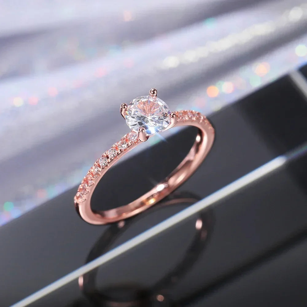Bague Éternité Radiant en Zirconium