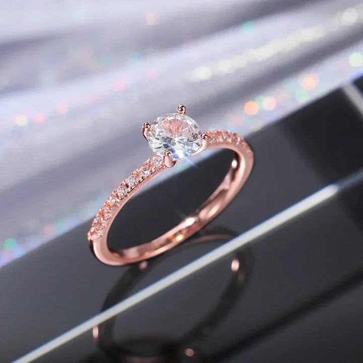 Bague Éternité Radiant en Zirconium