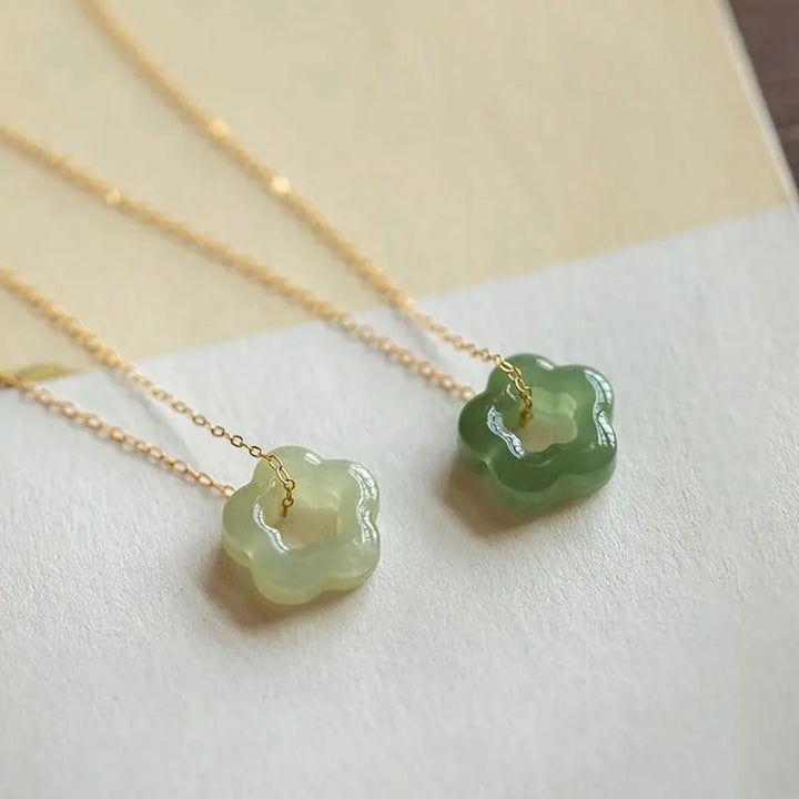 Collier Chaîne Clavicule Fleurs de Prunier