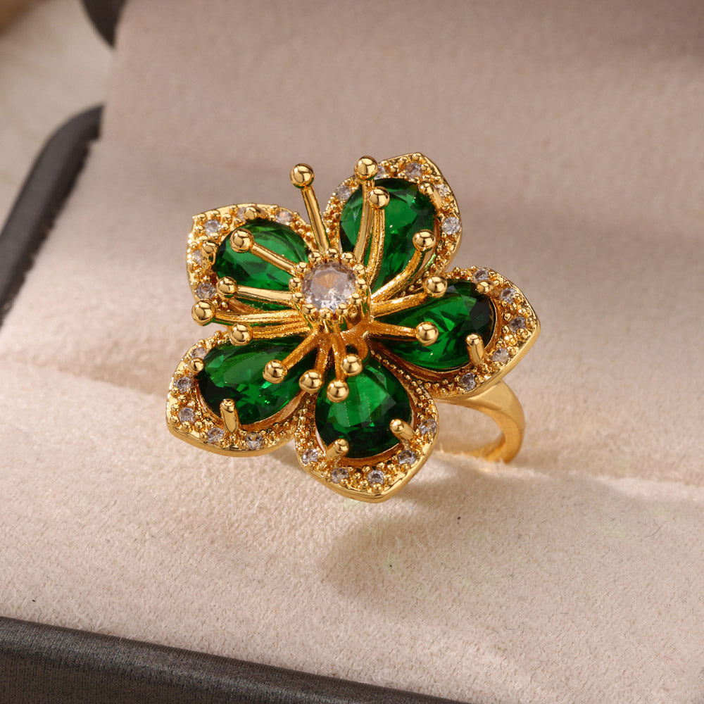 Bague Murmure Jardin Émeraude