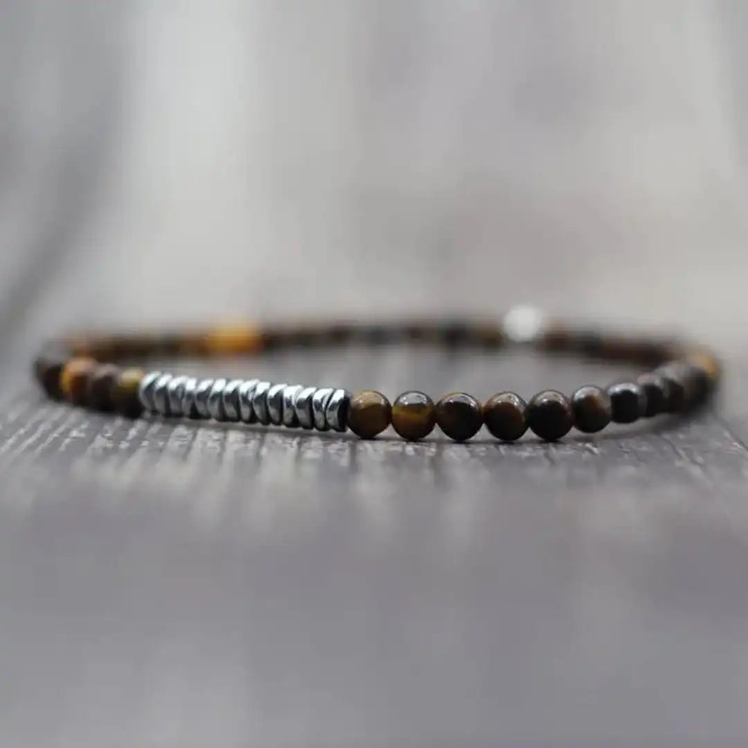 Bracelet en Pierre Volcanique Classique