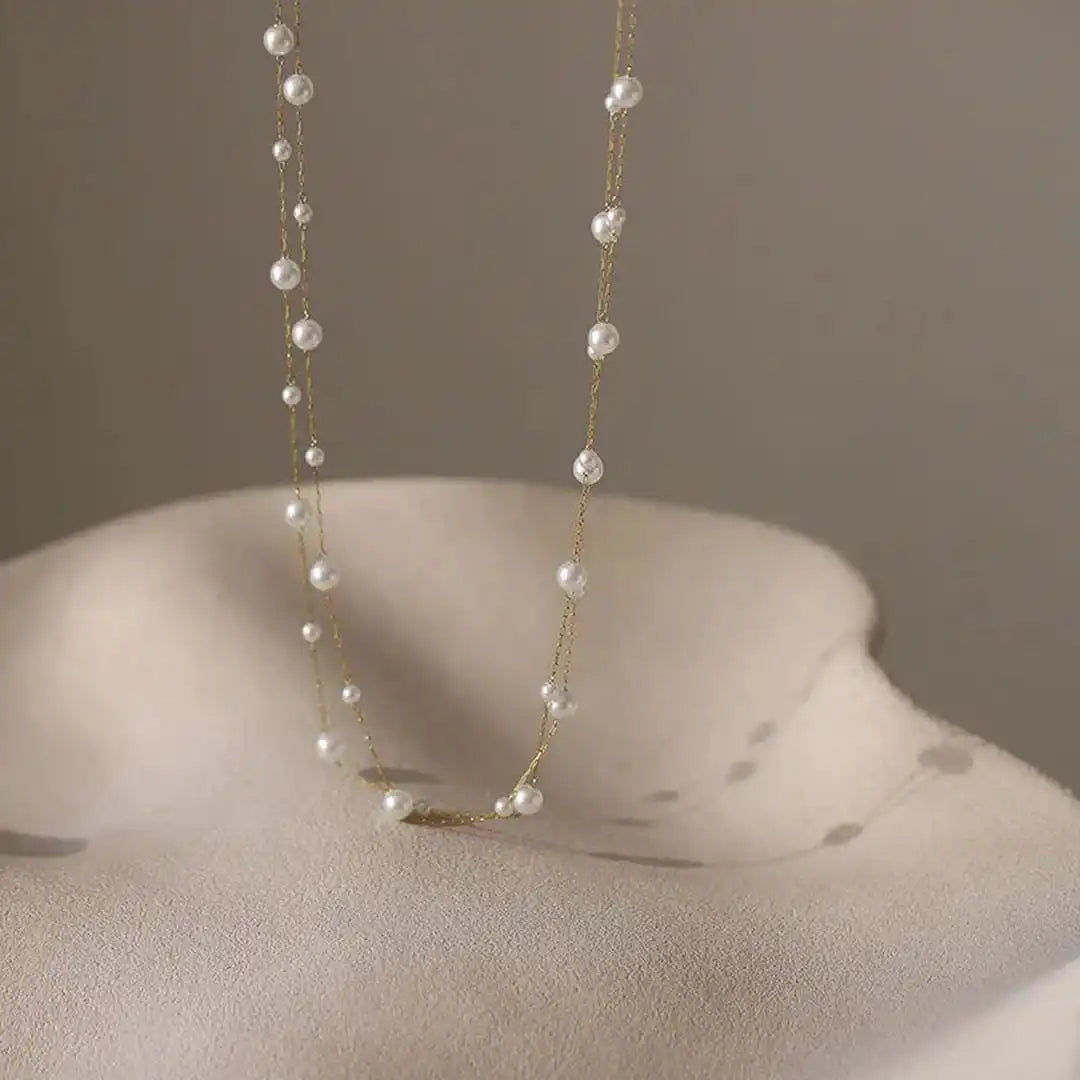 Collier Choker en Chaîne de Perles