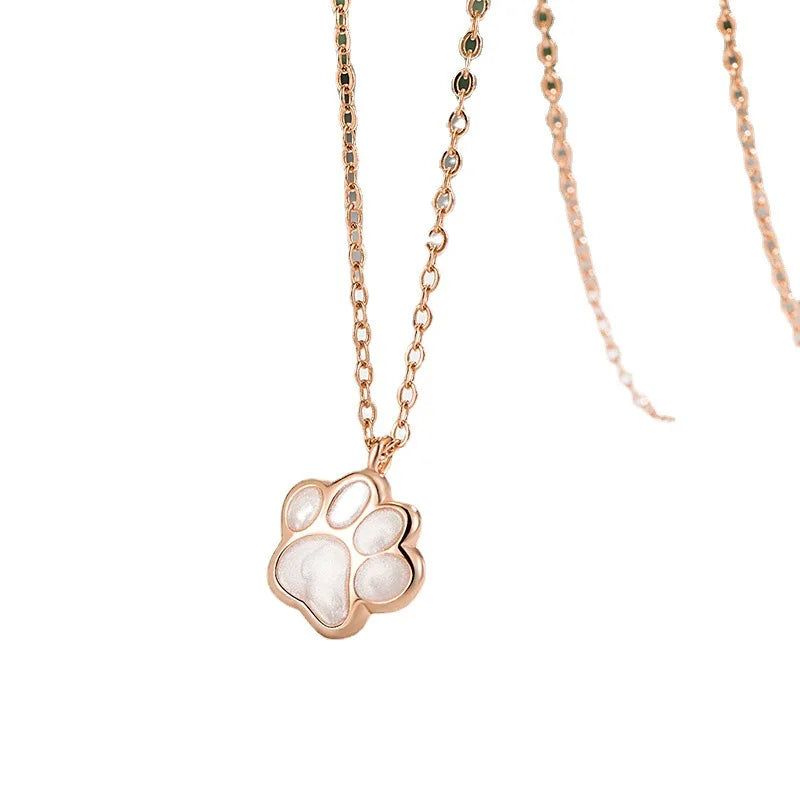 Collier avec Pendentif en Forme de Patte