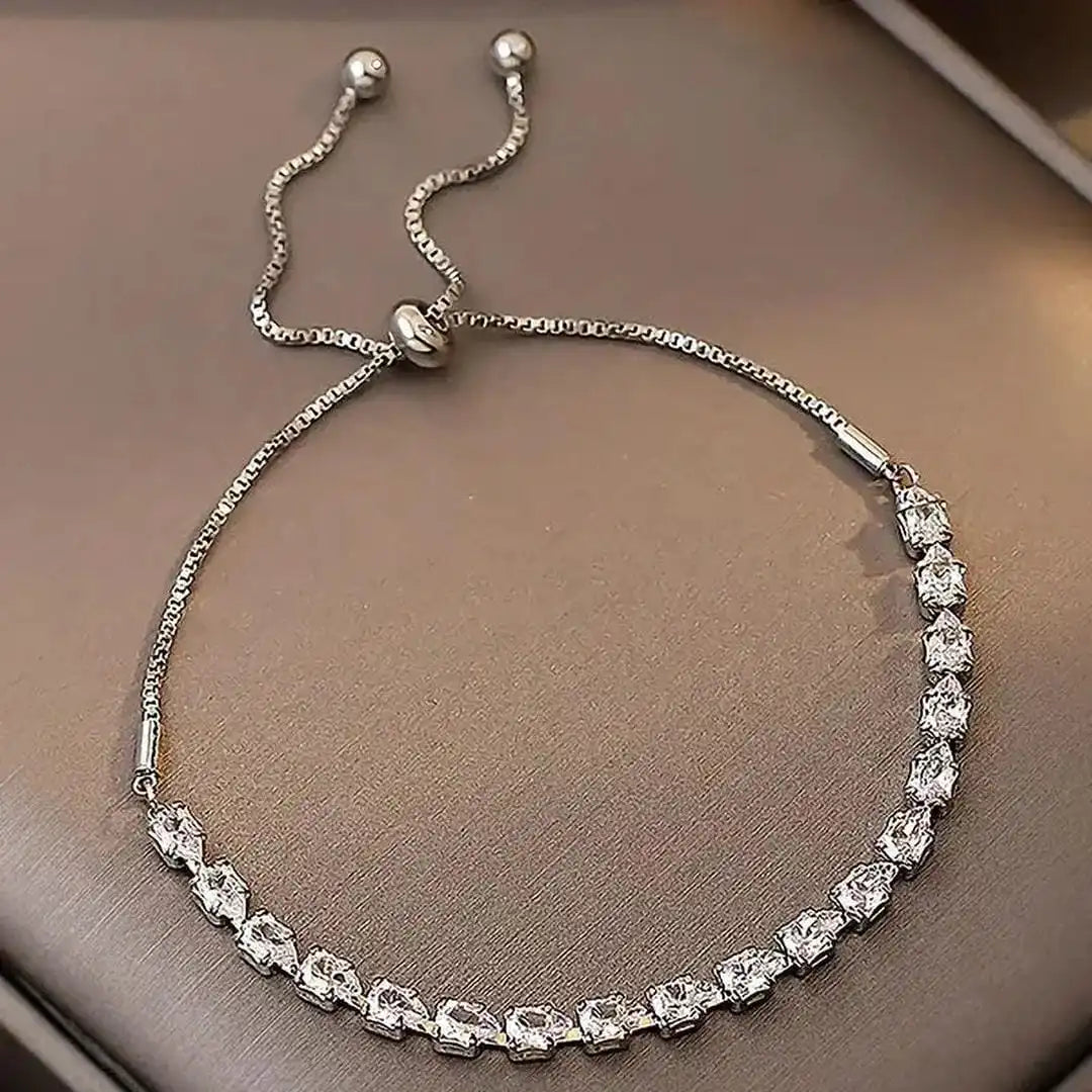 Bracelet ajustable en pierres géométriques