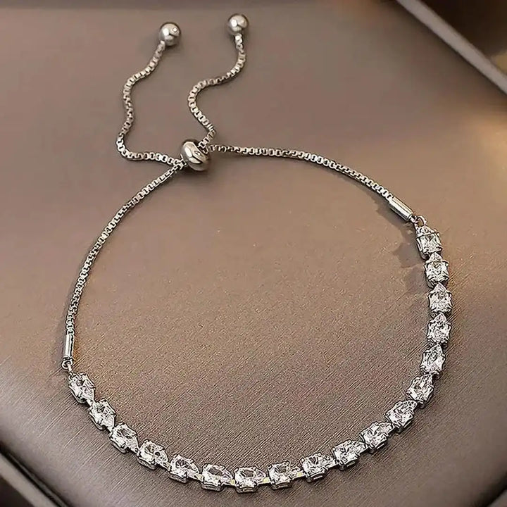 Bracelet ajustable en pierres géométriques