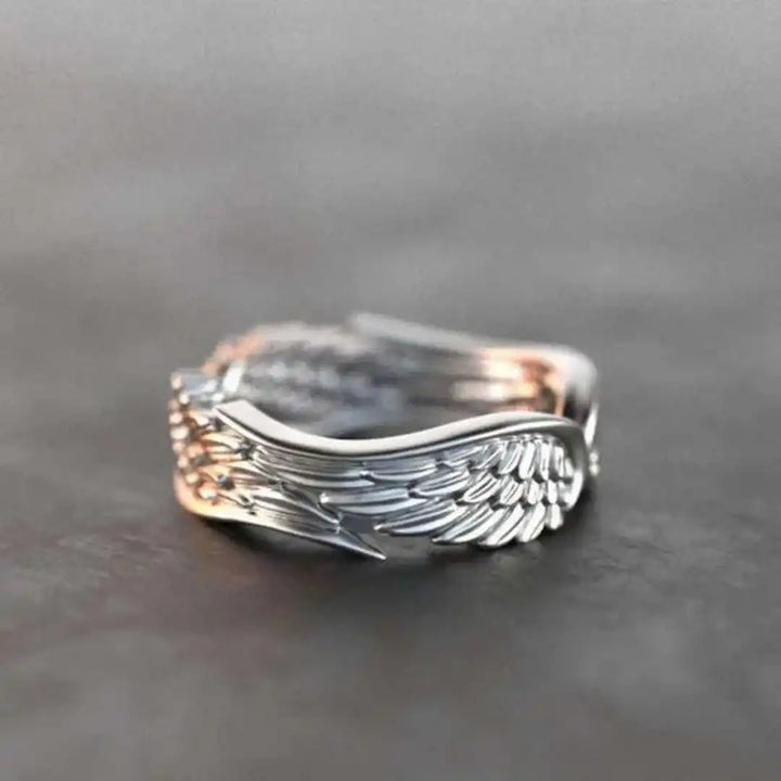 Bague Ajustable en Argent avec Ailes d&