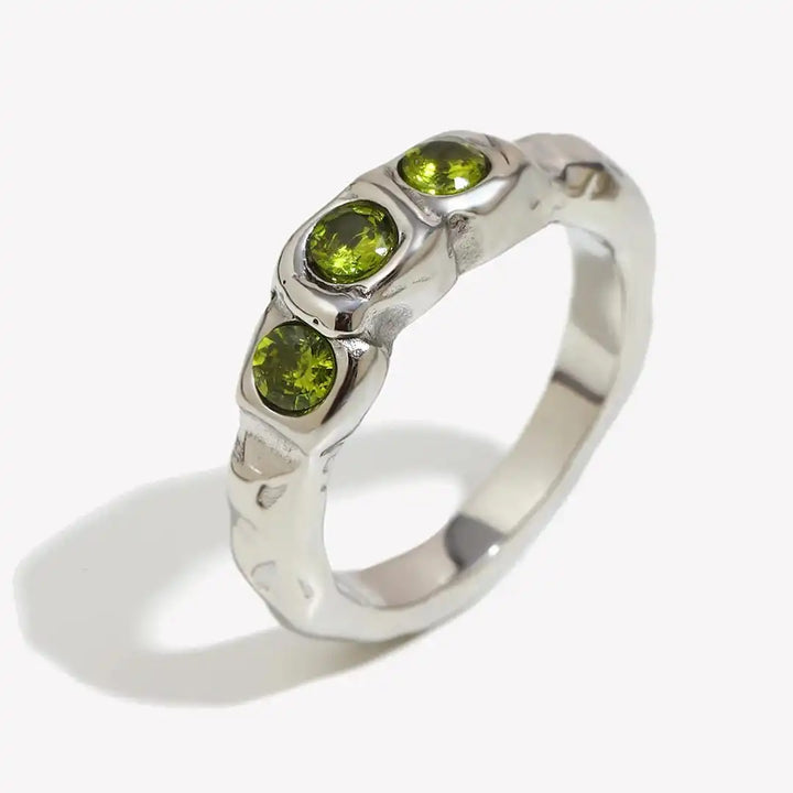 Bague Vintage en Pierre Précieuse Incrustée d&