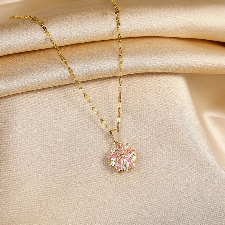 Collier Romantique en Rose Sakura