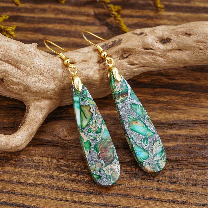 Swirled Soulstone Dangle Earrings