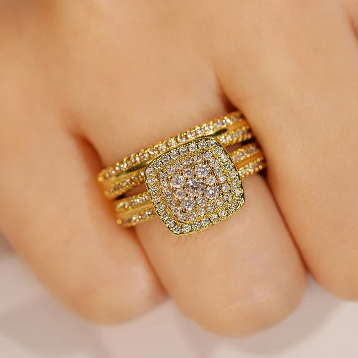 Bague Éblouissante en Zirconia Incrusté